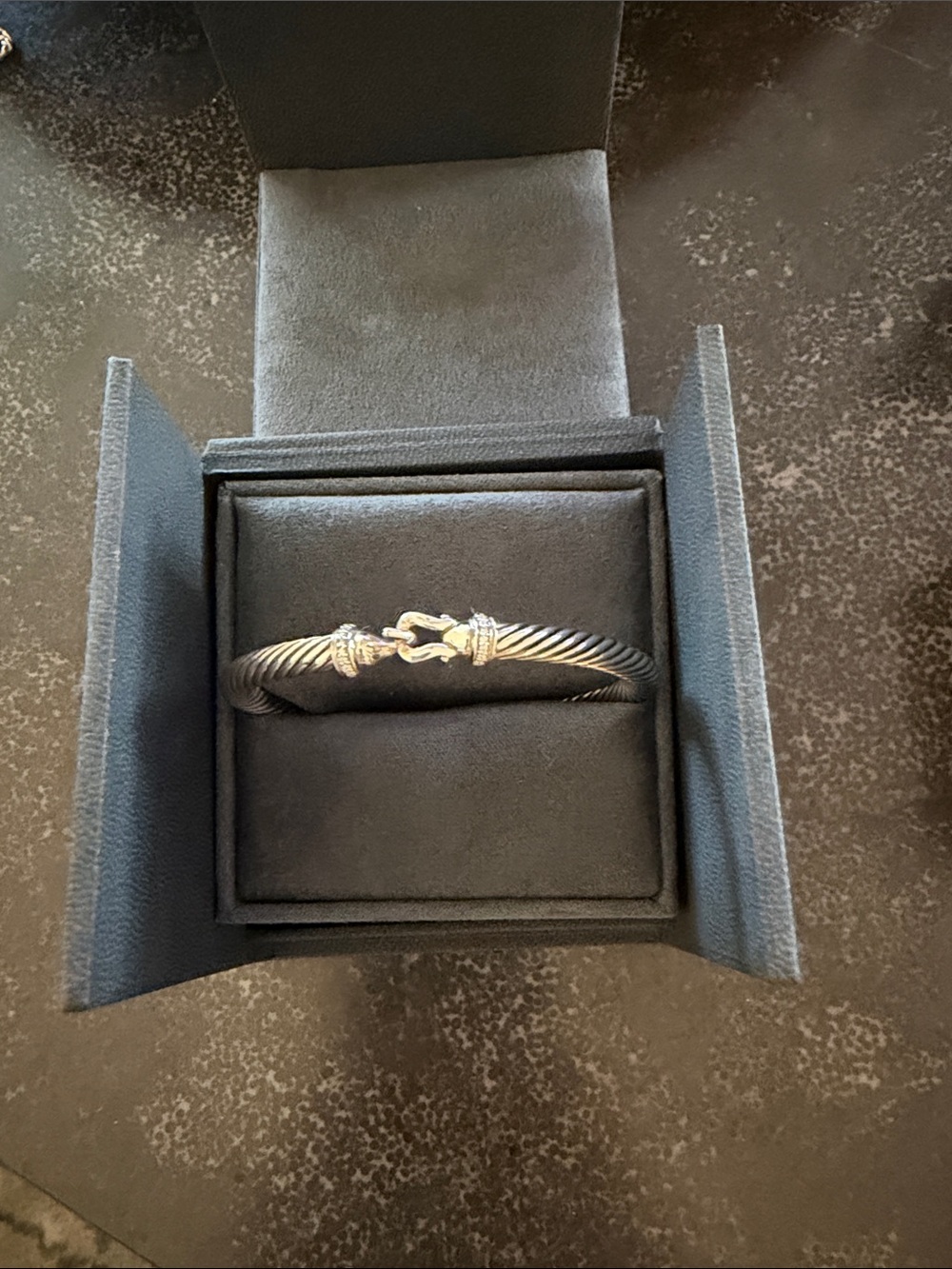 David Yurman Cable Buckle Bracelet with Diamonds 5MM